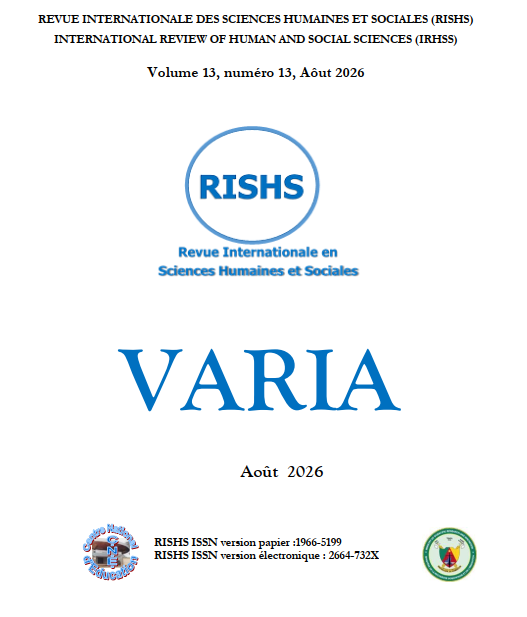 Volume 13, numéro 13, Aôut 2026
